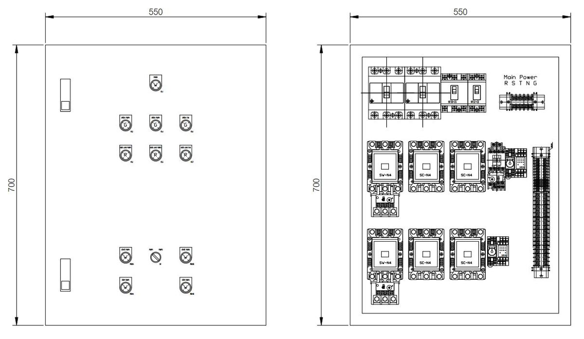 แบบ Layout ตู้ควบคุม