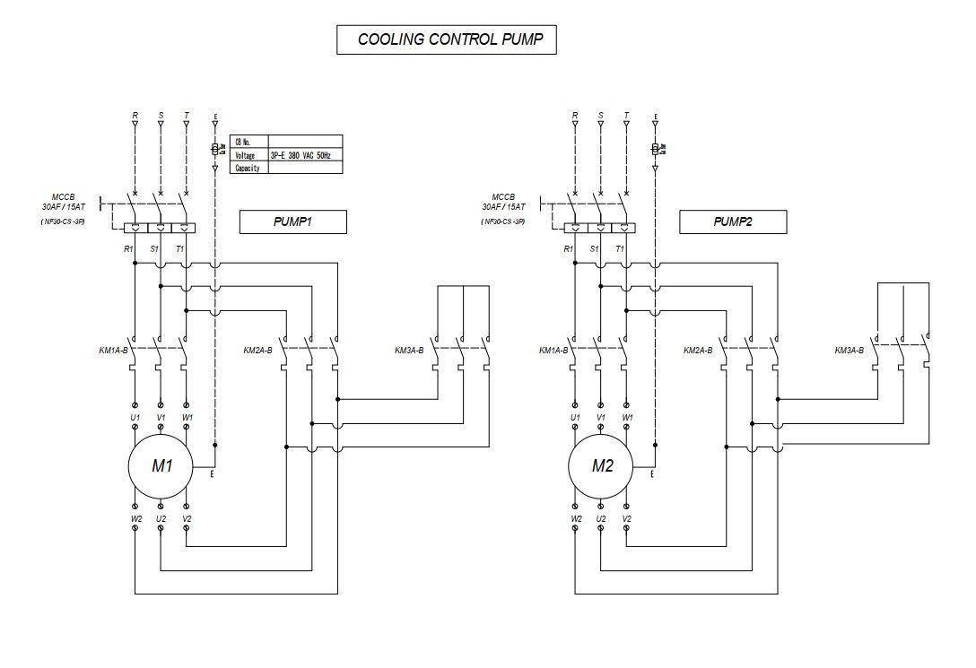 Power Diagram Cooling Pump